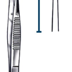 Iris tissue forceps str 11.5cm