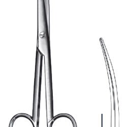 Mayo scissor curved 19cm